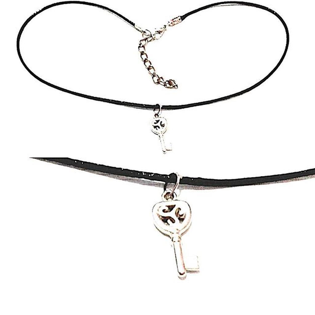 Baby Choker Necklace Silver Medium Magical Key | Kalung Handmade