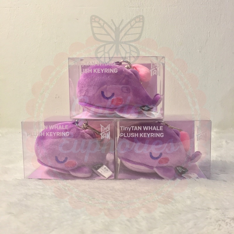 BTS Official TinyTAN Whale Plush Keyring