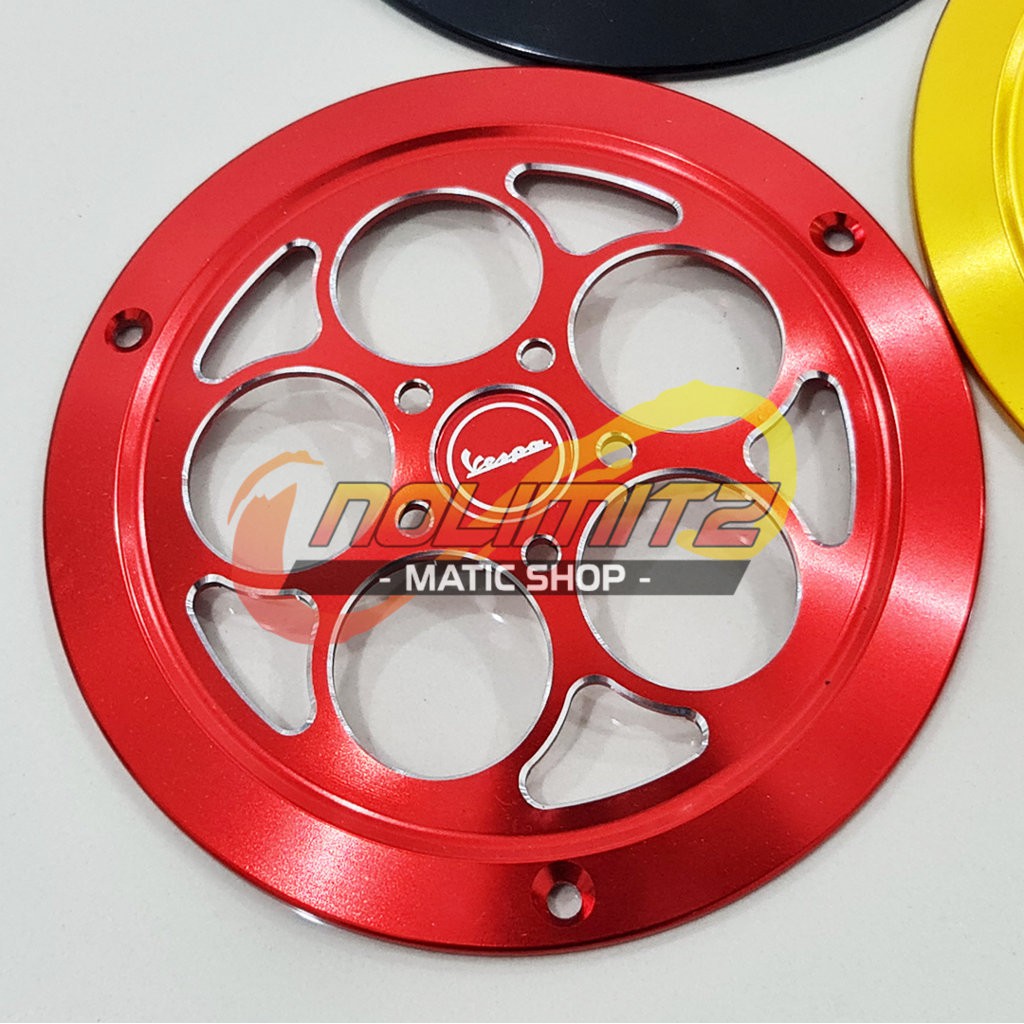 Cover Tutup Kipas CNC Aluminium Vespa Sprint Primavera
