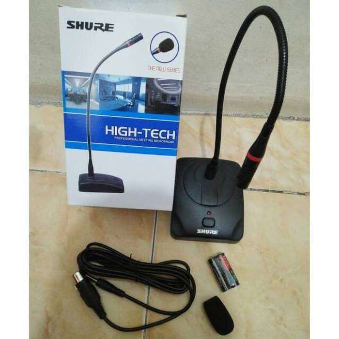 SHURE Microphone Meja Atau Mic Podium TM-18 New Series Suara Mantap new