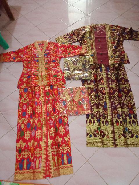 Qnunbatik Sarimbit/couple Batik Rok N Blus Santika Prodo Panjang