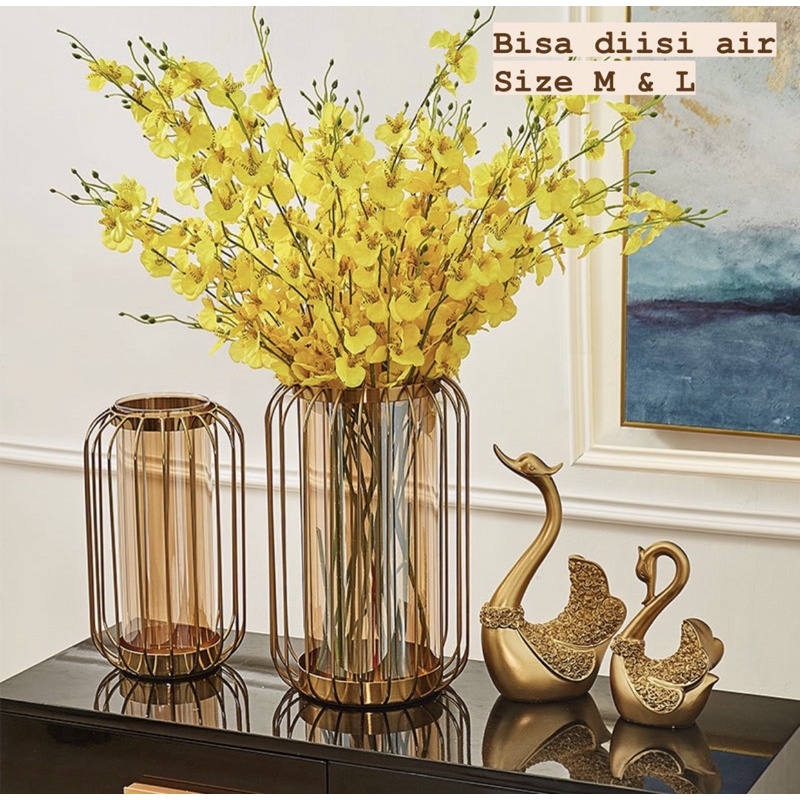 LUXURY VAS NORDIC GOLD / NORDIC VAS GLASS / VAS BUNGA