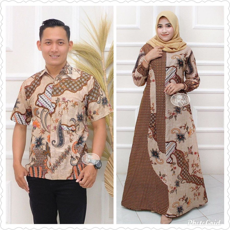 Batik Surabaya cople batik batik sarimbit gamis jumbo ld 130 baju pesta baju tunangan 29052