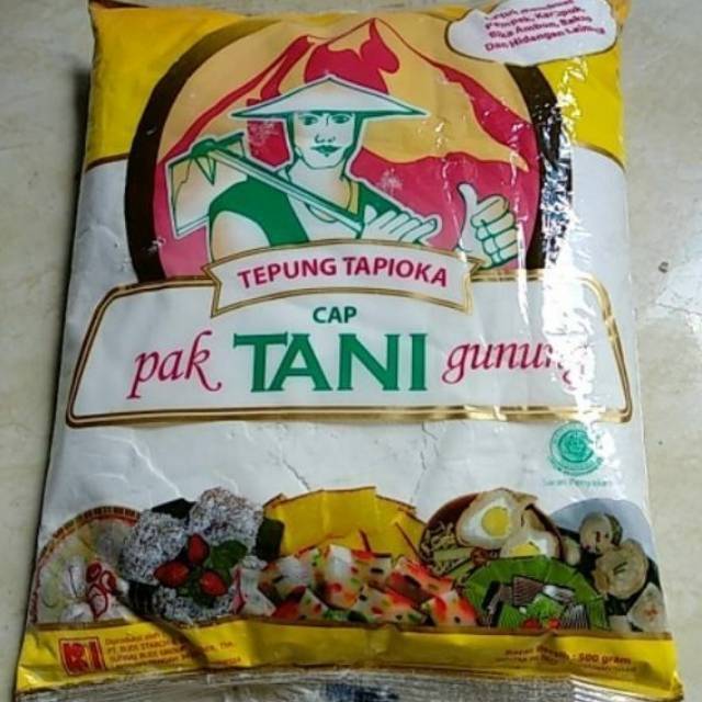 Tepung Tapioca Cap Pak Tani Gunung 500 Gram Tepung Sagu Tani Tapoica Flour