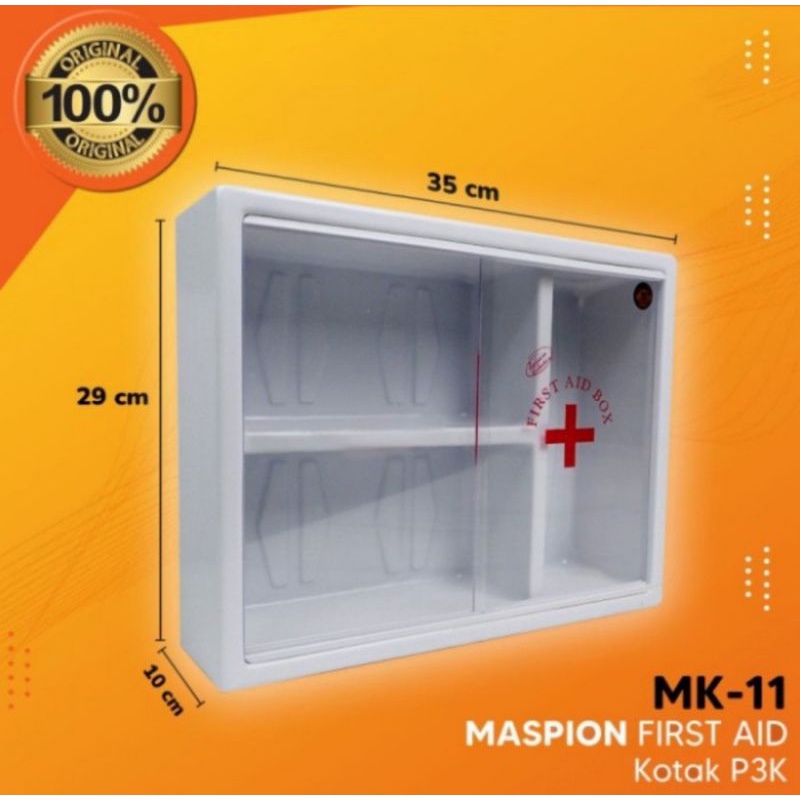 tempat kotak obat p3k maspion mk11/tempat penyimpan first aid box