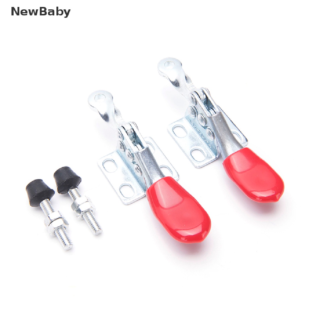 NewBaby 4pcs Red Toggle Clamp GH-201A 201-A Quick Release Tool Horizontal Clamp Hand ID