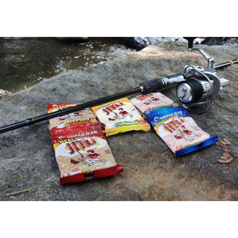 [10 bungkus] Umpan pancing pelet jitu merah original/umpan jitu/umpan pancing