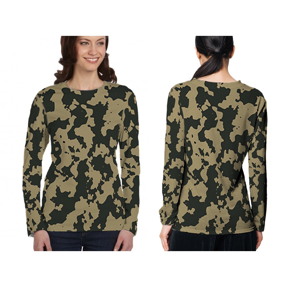 Kaos Army Camouflage Lengan Panjang | Kaos Army Camouflage Wanita | Kaos Army Terbaru