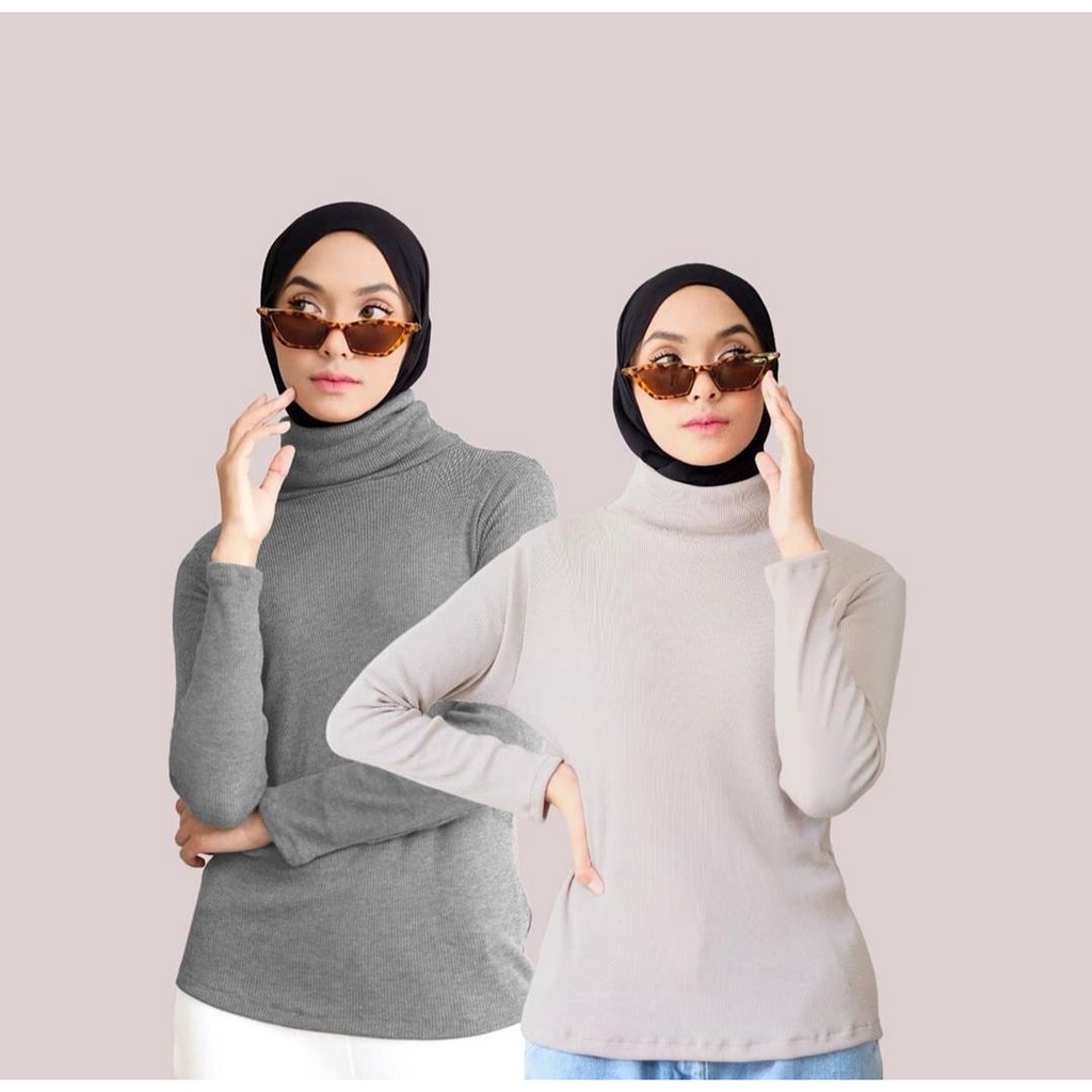 TURTLE NECK / INNER MANSET DALAMAN BAHAN WAFER RIB / Z&amp;K By Fanissa Hijab