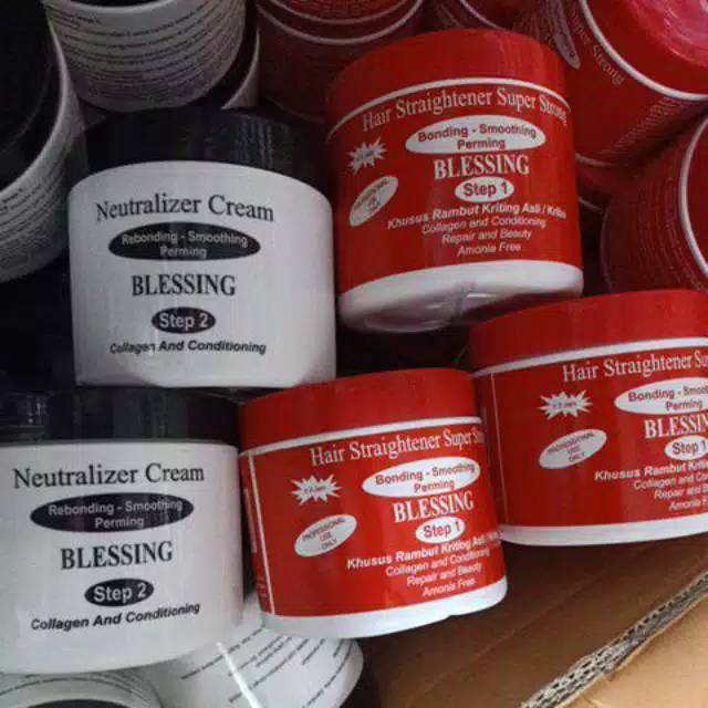 Paket Step 1+ Step 2 500gr Blessing Obat Rebonding / Smoothing Rebonding