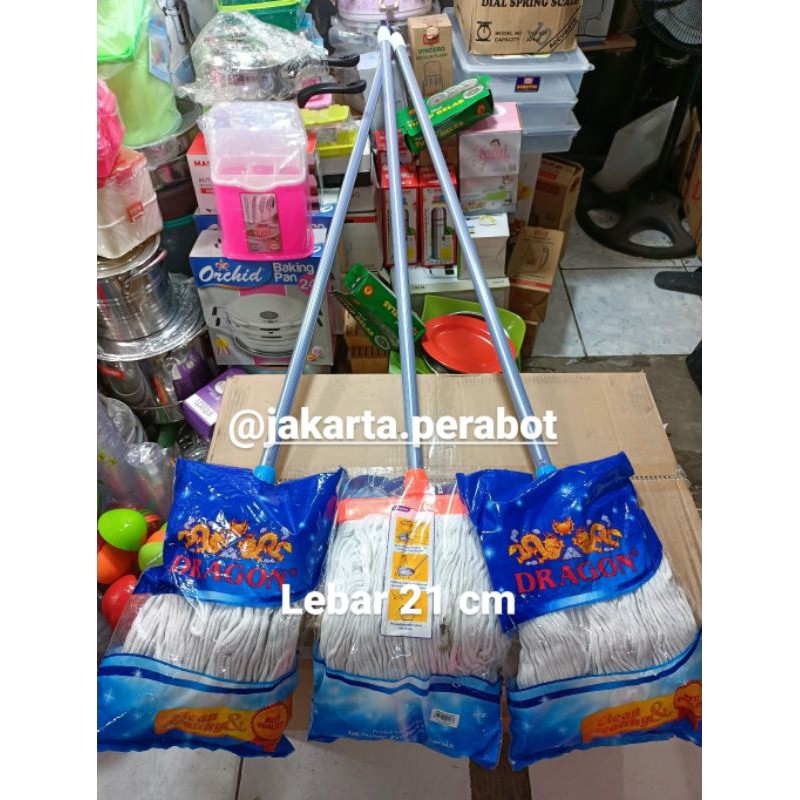 DRAGON-Kain Pel + Gagang Panjang Lebar 21 cm