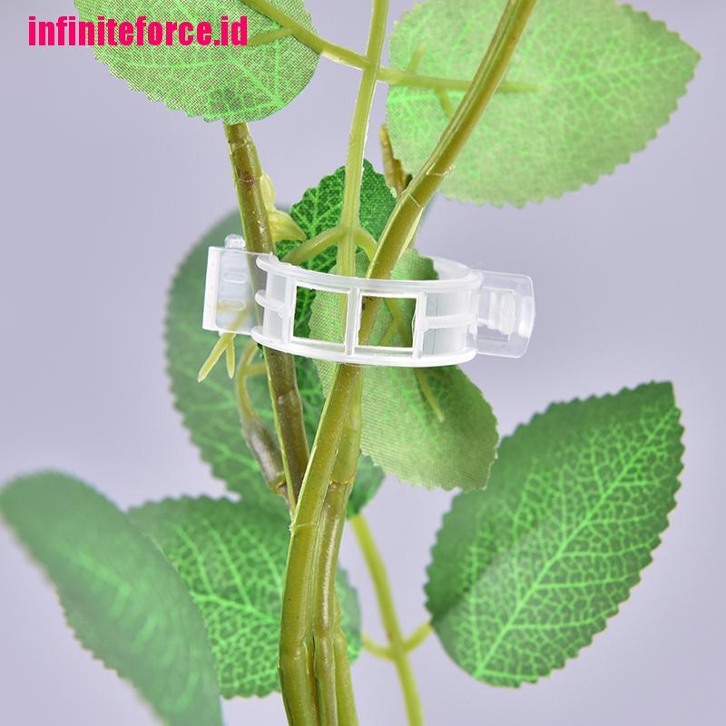 50 / 100pcs Klip Tanaman Merambat Bahan Plastik Reusable Untuk Berkebun