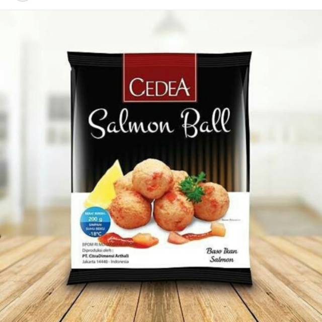 

Cedea Salmon Ball 200gr Seafood Bakso Baso Bola Salmon 200 gram