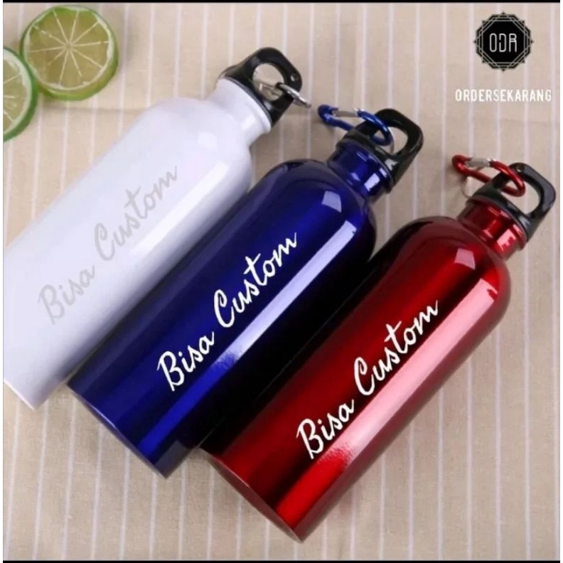 THUMBLER TUMBLER TUMBLR TEMPAT BOTOL MINUM SPORT OLAHRAGA SEPEDA CUSTOM TULISAN NAMA LOGO BRAND GRAFIR LASER SOUVENIR PERNIKAHAN WEDDING TUNANGAN