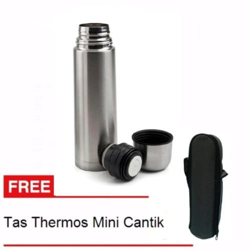 Thermos Vacuum Flask 500 ml FREE Tas / TREMOS STAINLESS STEEL 500 ML