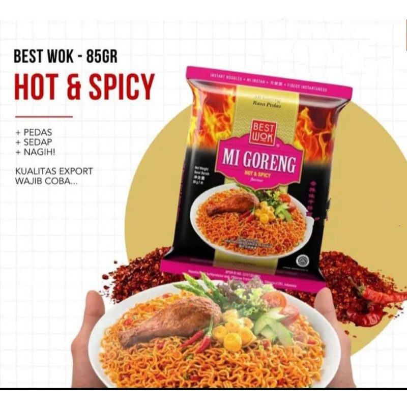 

Best Wok Mi Goreng Hot & Spicy (Export Multipack)