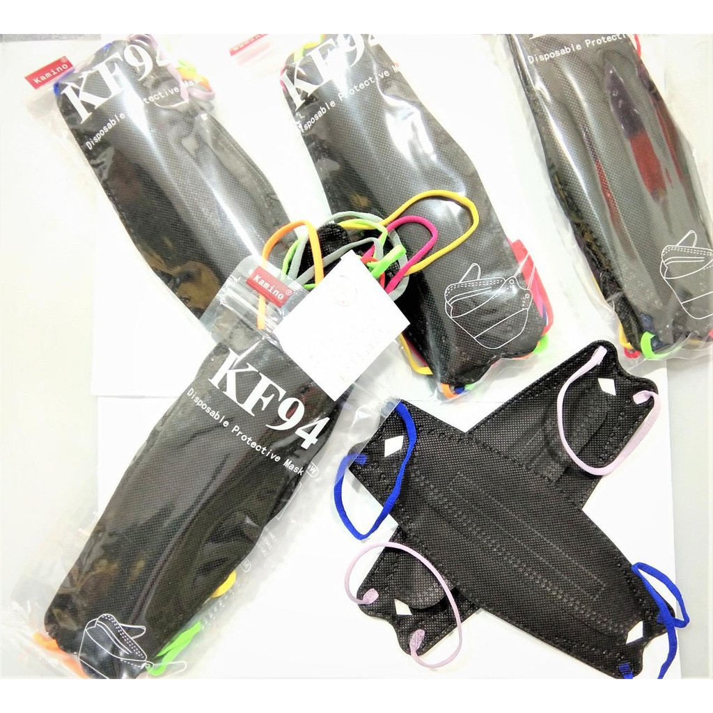 kf94 hitam tali warna