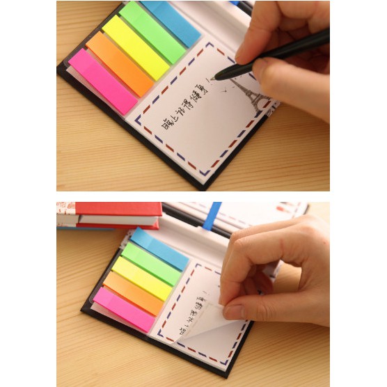 

HB 11 Memo Multi Fungsi All in One cover Paris Warna - warni