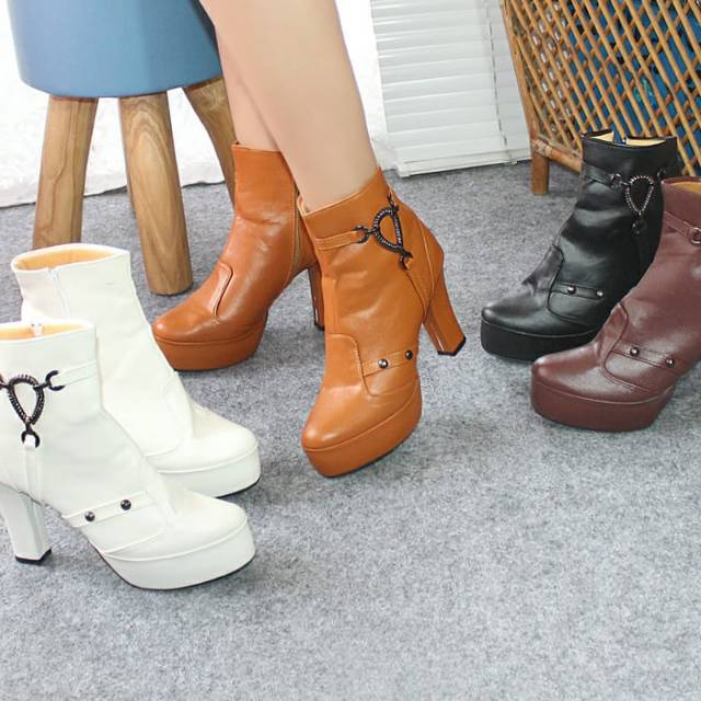 Sepatu boots wanita sbr 1204