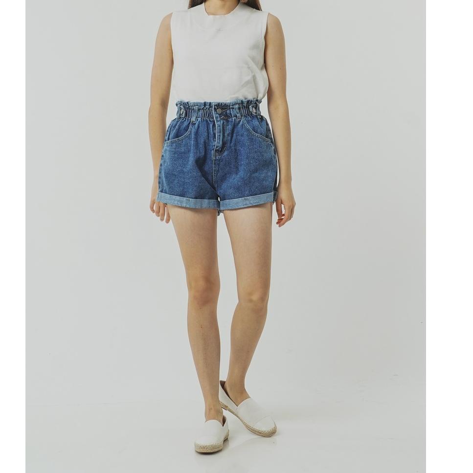 Paling Dicari.. This Is April Celana Jeans Pendek Wanita Claire Short Pants Dark Denim – 281816