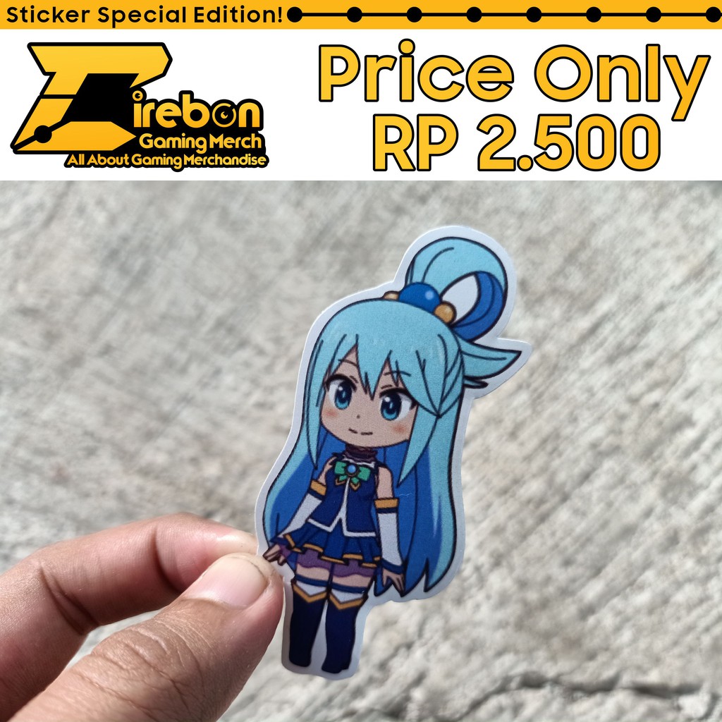 

Sticker Stiker Aqua Kono Subarashii