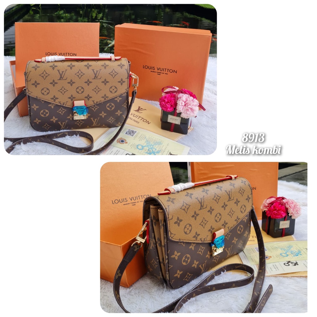Tas wanita import setbox Full emboss kode 8931