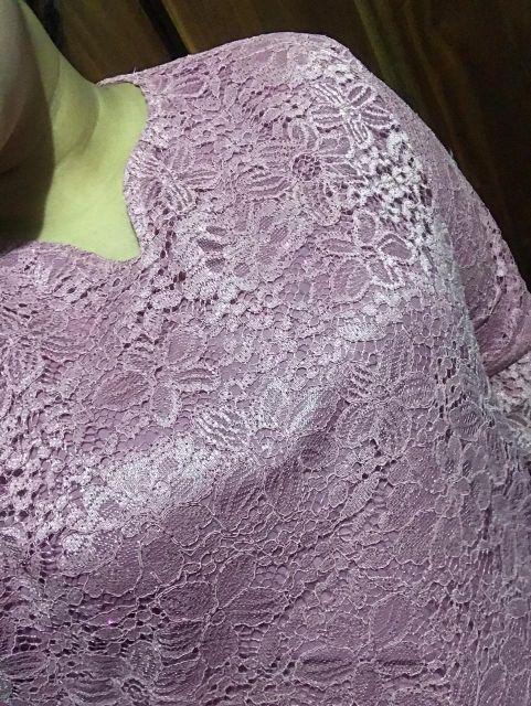 Stelan Kebaya Brukat Fini Super Big Size Kombi Rok Instan Plisket Jumbo Batik