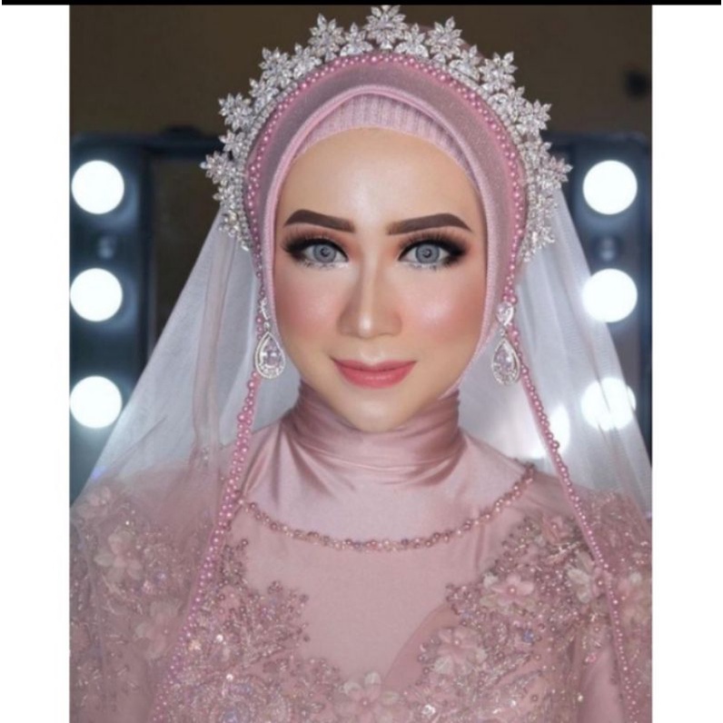 Slayer pengantin/veil pengantin/hijab pengantin/kerudung pengantin/hijab pengantin elegan