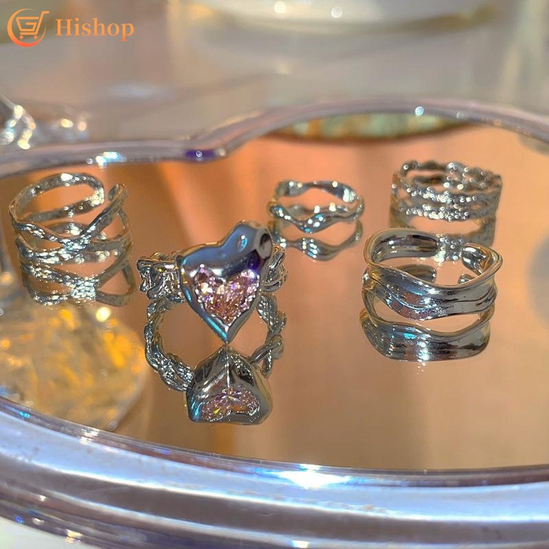 Cincin Silver Model Hatilabalaba Dengan Permata Untuk Wanita