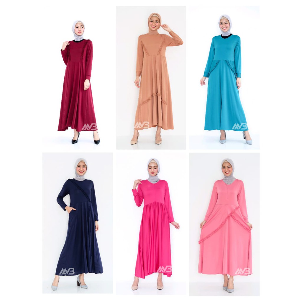 BEFAST - ZEC Gamis NURY / ANB G2 Gamis Rachel Top Muslimah Maroon HARGA DISKON PROMO AKHIR TAHUN HARGA MODAL / Gamis Banyak Warna / Gamis Kekinian / Gamis Polos / Gamis Casual / Gamis Terlaris 2021