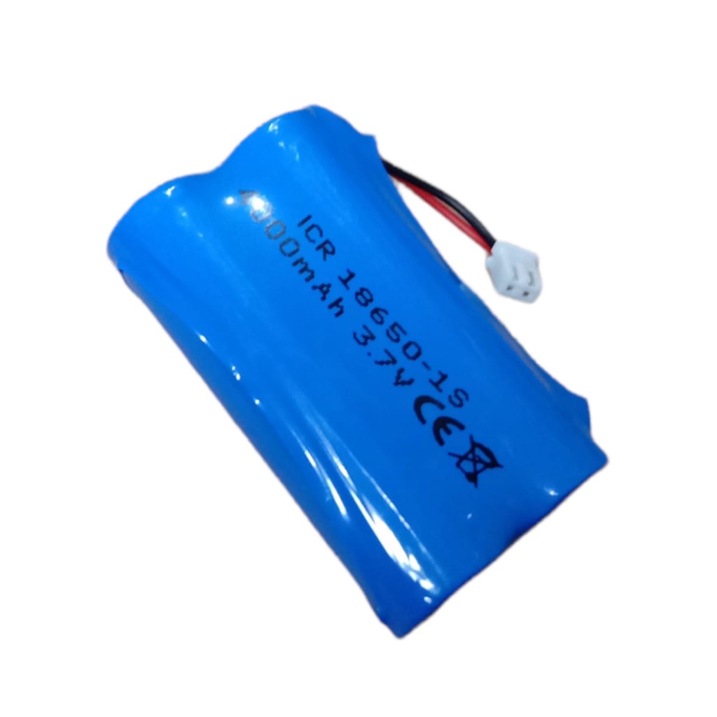 Btarai RC/ Baterai Speaker Bluetooth &amp; Elektronik Lainnya 2X 18650-1S 4000mAh 3.7V Protektor BMS 6A Konektor JST 2 PIN PUTIH