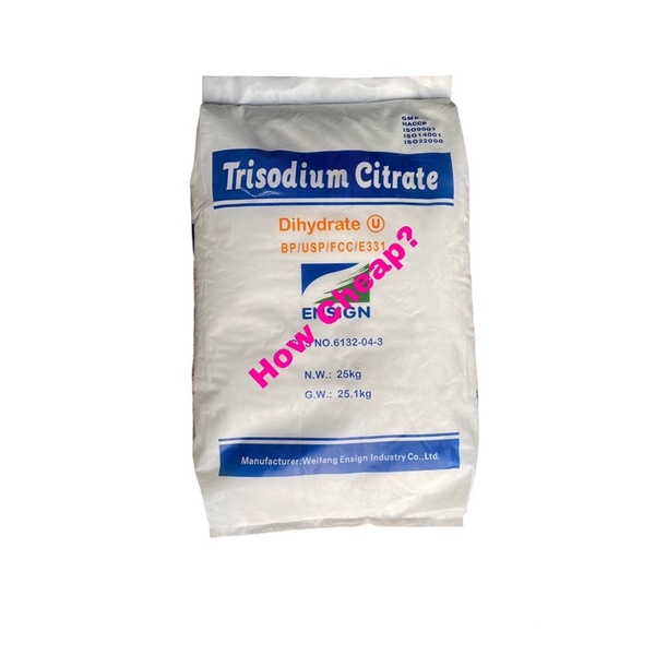 Trisodium Citrate, Sodium Sitrat, Natrium Citrate 1kg Pengawet Makanan