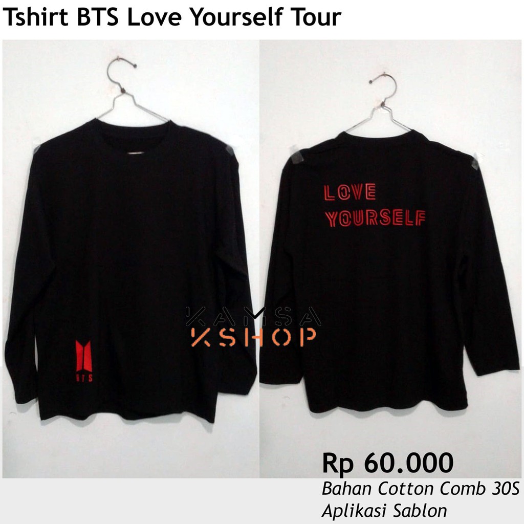 TSHIRT KAOS KPOP BTS LOVE YOURSELF TOUR