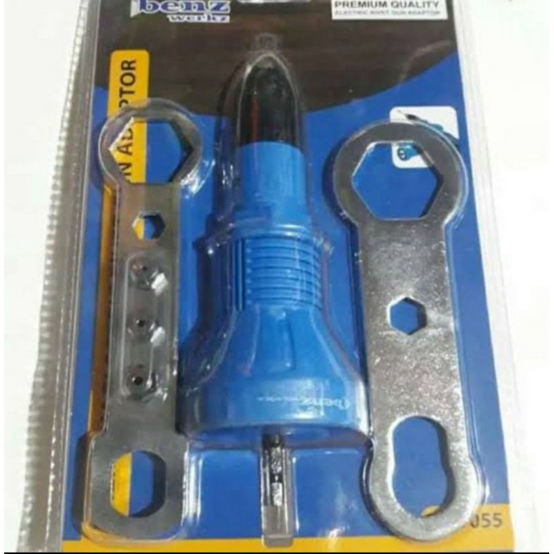 BENZ Alat Tang Rivet BZ-9055 / Premium Electric Rivet Gun Adaptor Adaptor Tang Rivet Mesin Bor