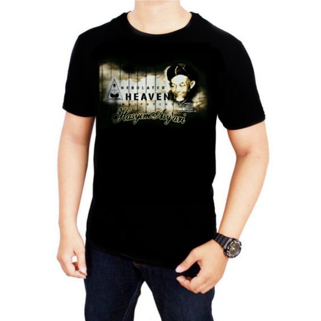 Kaos KH Hasyim Ashari Heaven/Kaos Mbah Hasyim Asyari/Kaos KH Hasyim Asyari/Kaos NU/Baju NU Ori