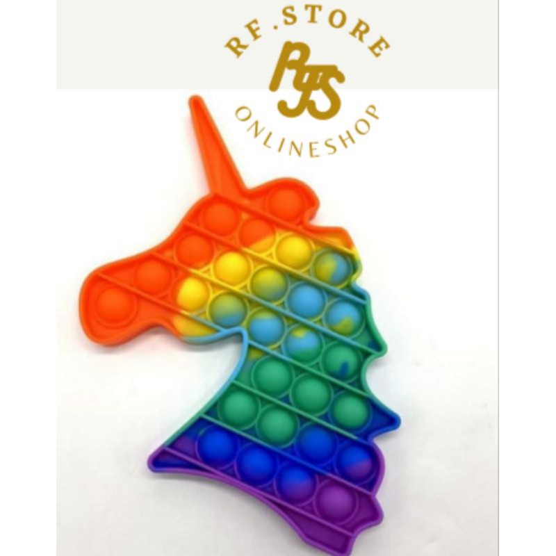 

POP IT MURAH RAINBOW UNICORN fidget push Pop Its Fidget Toy Push