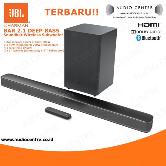 Speaker | Jbl Bar 2.1 Bar2.1 Deep Bass Soundbar Surround With Wireless Subwoofer