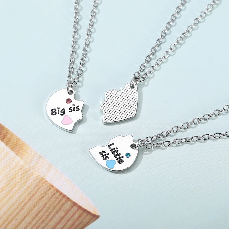 Fancyqube 3pcs / Set Kalung Best Friend Forever Bff Friend Untuk Hadiah