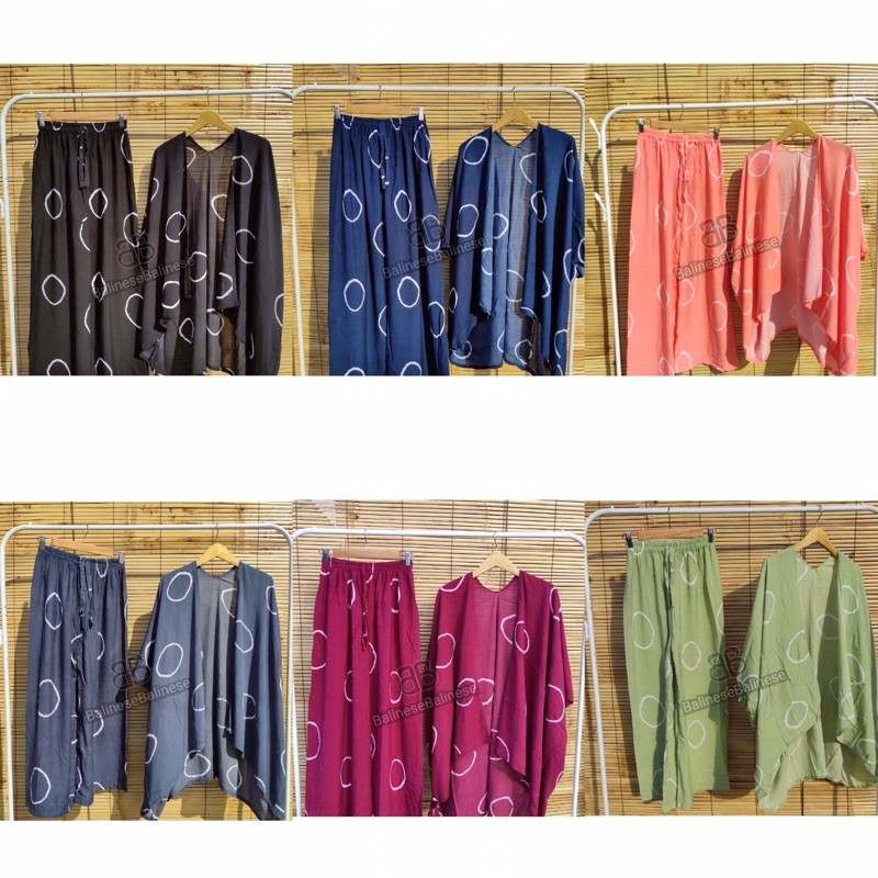 SETELAN CARDIGAN KULOT SHIBORI DORI MORI