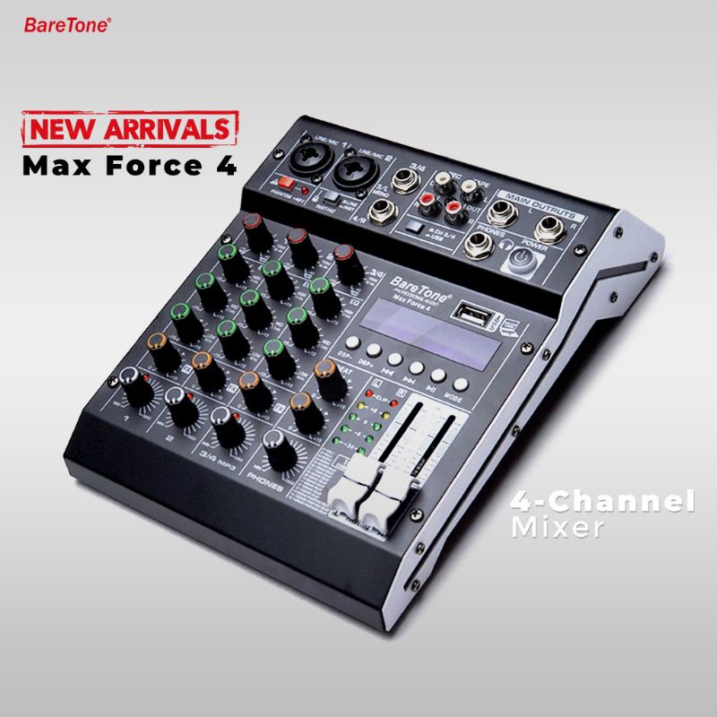 Mixer Baretone Max Force 4 original Mixer audio