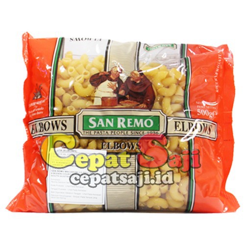 

Pasta Elbows 500 gr