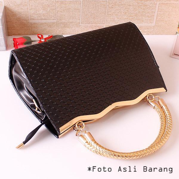 Tas Jinjing Besi Cantik Elegan Import Wanita Black EL041040