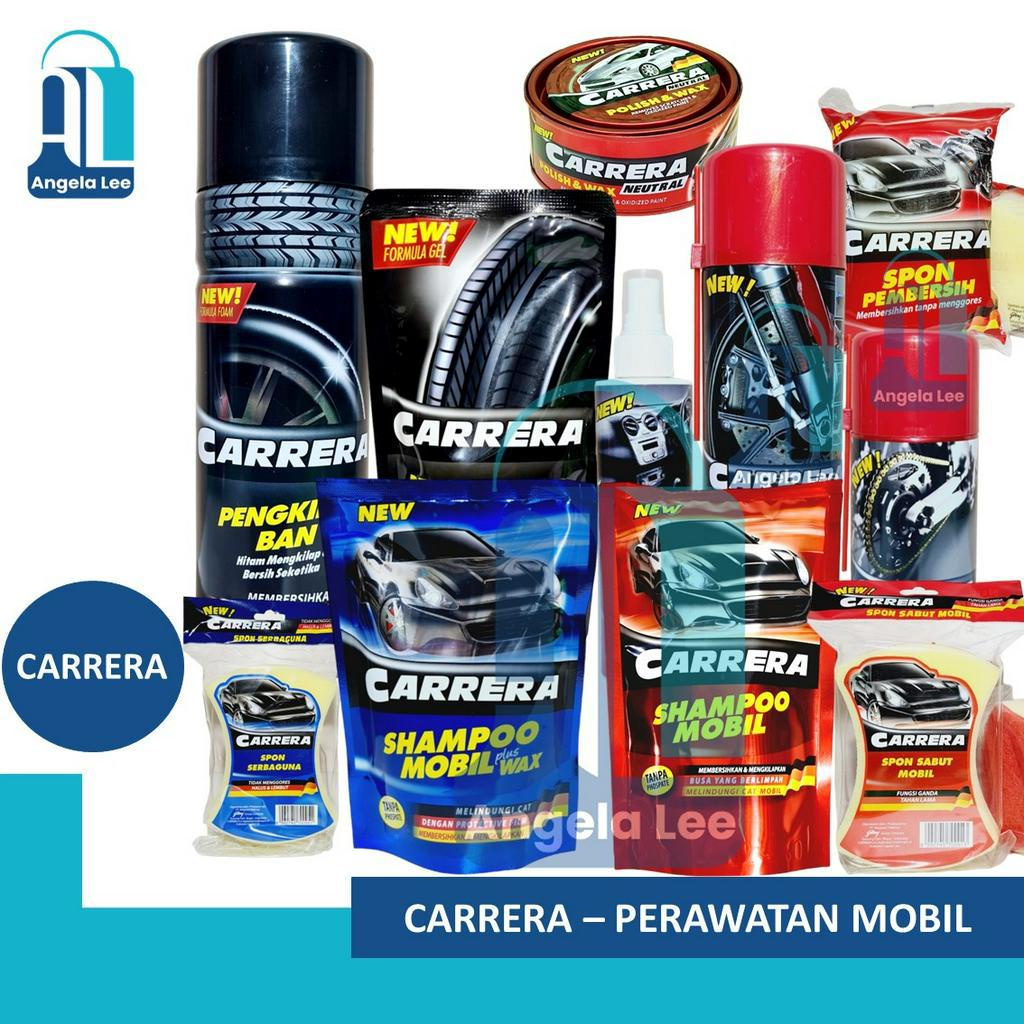 Carrera Pengkilap Ban FOAM Motor Mobil jd Hitam Mengkilap Bersih 400ml