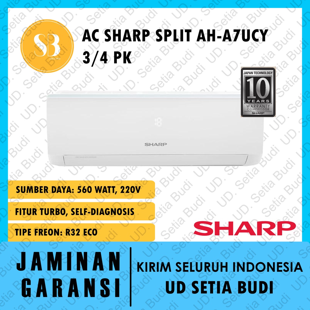 AC Sharp Split 7UCY 3/4 PK AH-A7UCY 7 UCY