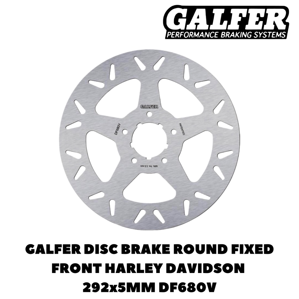 Galfer Made in Spain Brake Disc Round Fixed Piringan Cakram Depan DF680V HARLEY DAVIDSON FLHR ROAD K
