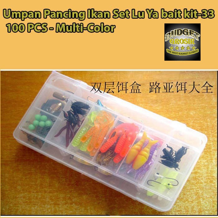 Umpan Pancing Ikan Set Finishing bait kit-33 100 PCS - DWS230 - Multi-Color--LIXADA