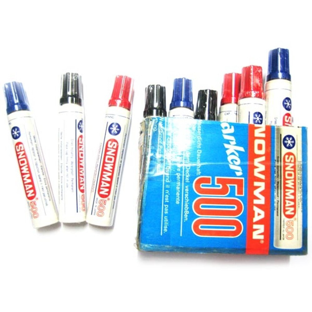 

SPIDOL PERMANEN JUMBO SNOWMAN [500] / UNTUK PAPAN TULIS WHITE BOARD / WHITEBOARD PERMANENT MARKER