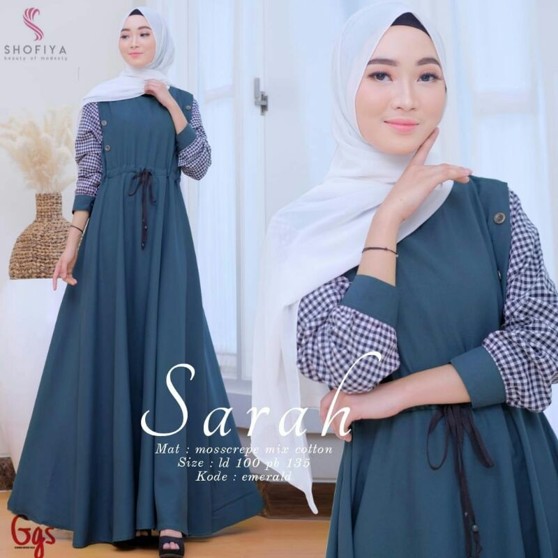 Baju Murah Gamis Longdress Sarah Maxy
