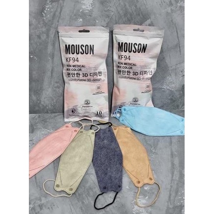 Masker Korea KF94 Mouson 4PLY Mask KF 94 Full Color 1BOX 10PCS