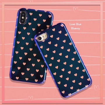 SOFTCASE LOVE BLUE &amp; PINK BLUERAY FOR IPHONE OPPO